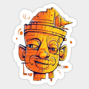 High orange Sticker